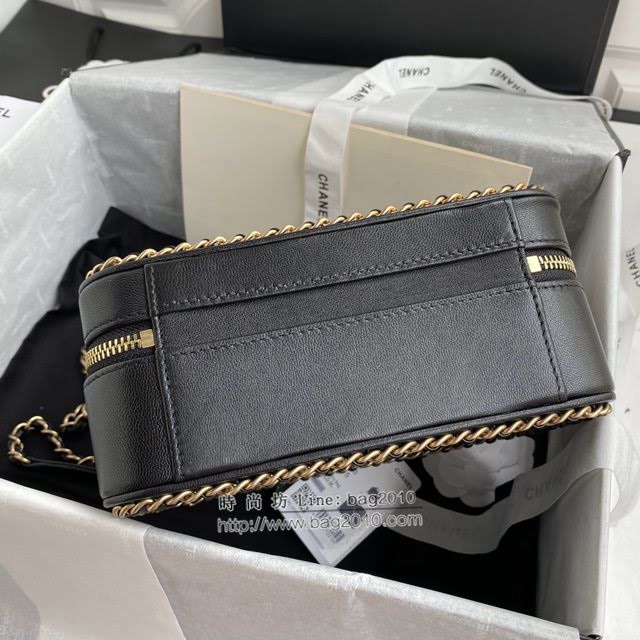 Chanel女包 香奈兒專櫃款手提肩背化妝盒子包 Chanel新款大號化妝包 AS93343  djc4332